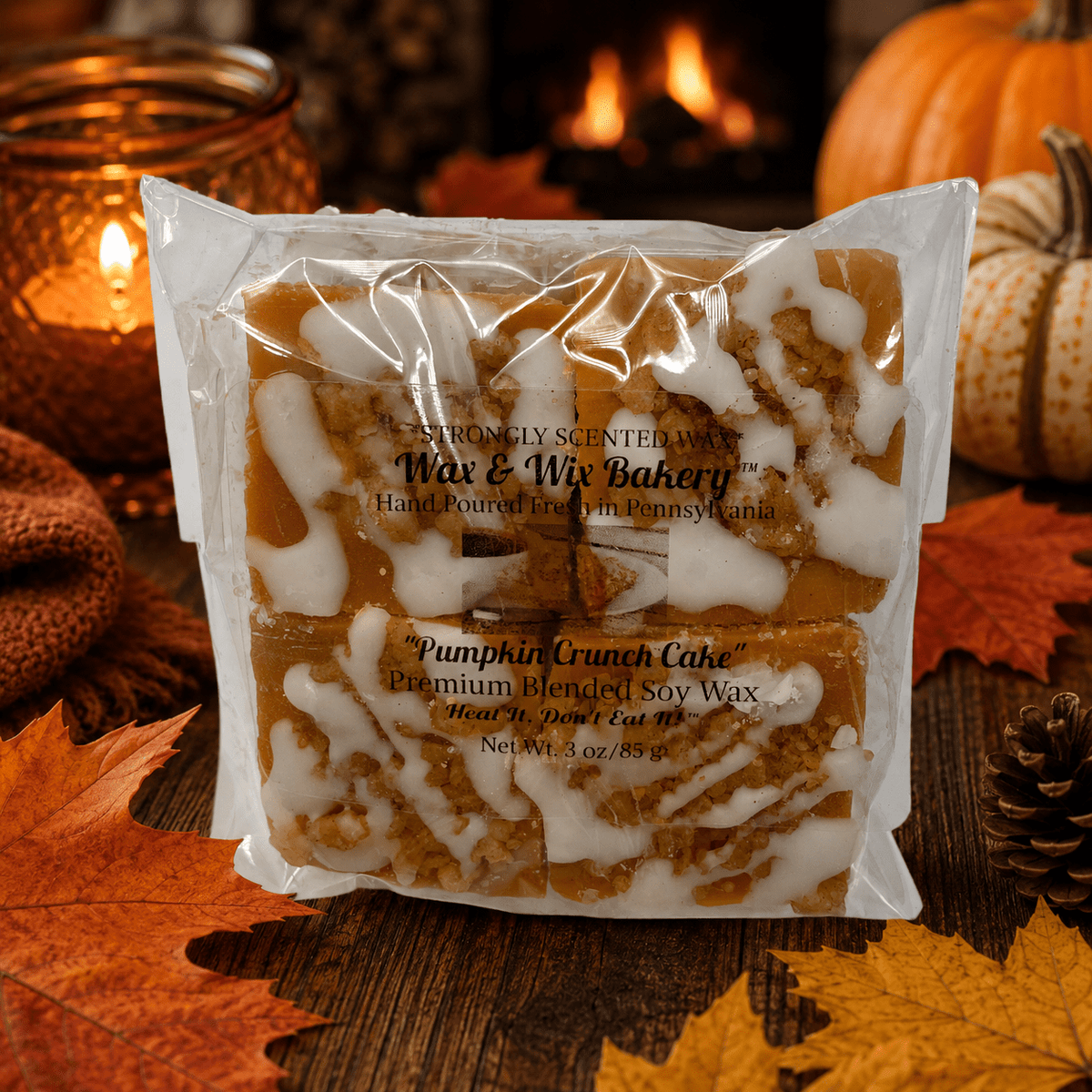 Pumpkin Crunch Cake Wax Melts. 3.50 Ounces. Soy Wax Melts - Tiny Tots Boutique