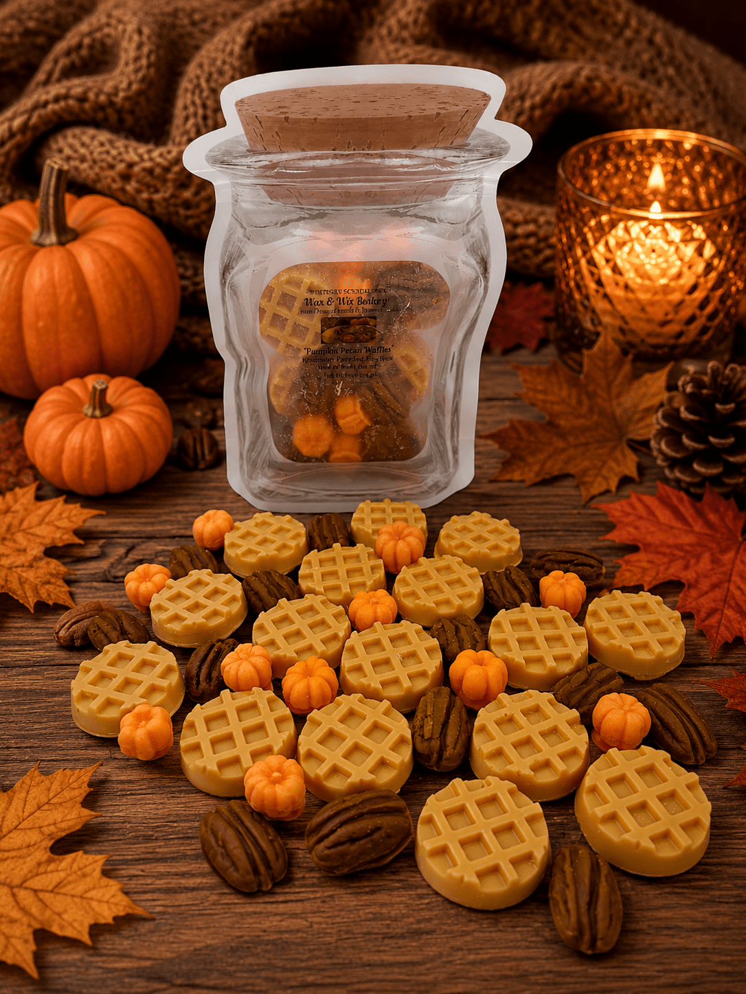 Pumpkin Pecan Waffles Wax Melts. 6 Ounce/Soy Wax Melts - Tiny Tots Boutique