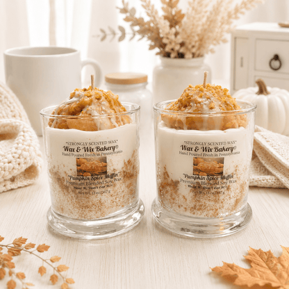 Pumpkin Spice Muffin Candle. 13 oz. Large Soy Dessert Candle - Tiny Tots Boutique