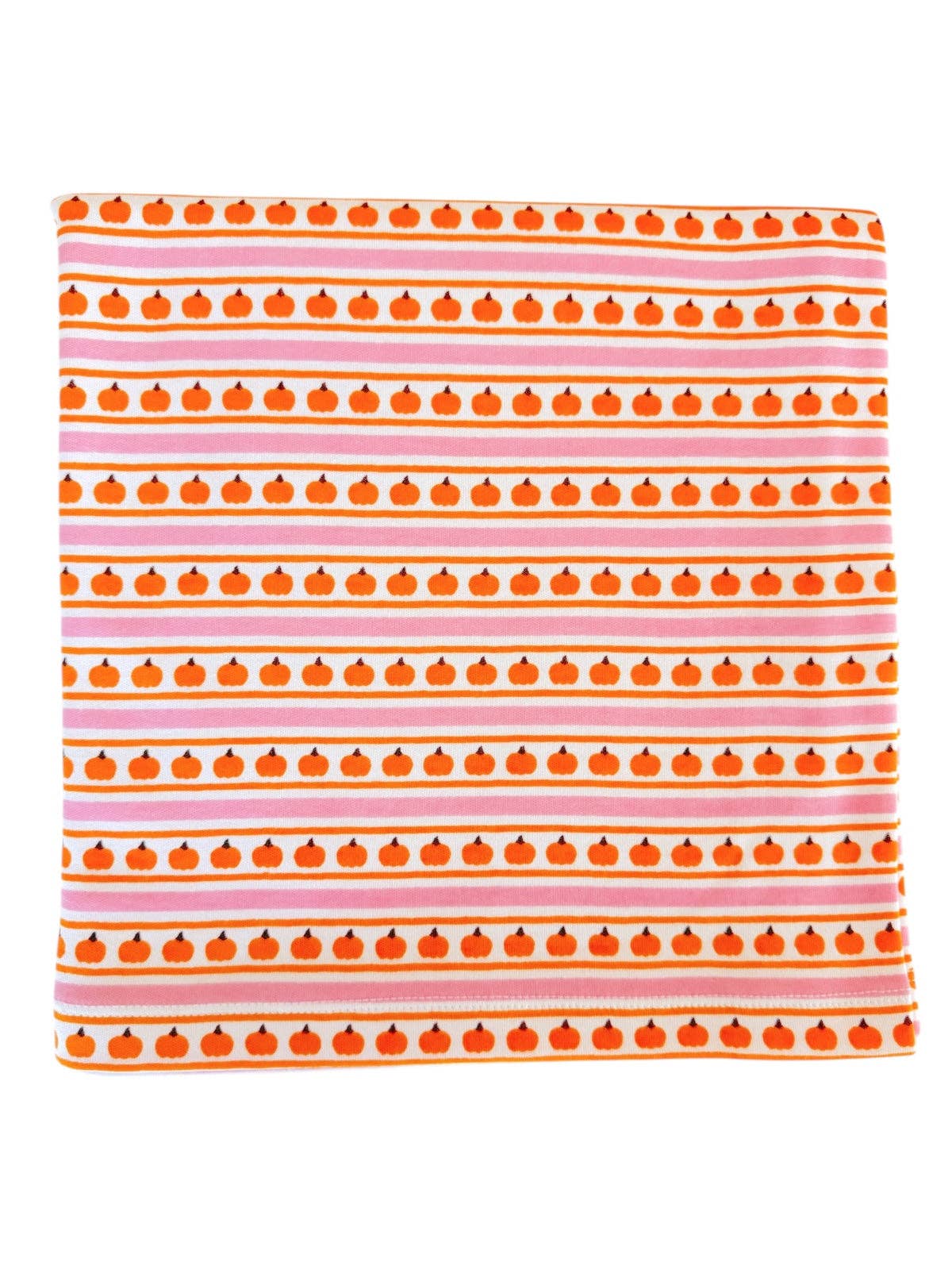 Pumpkin Stripe Pink / Organic Swaddle - Tiny Tots Boutique