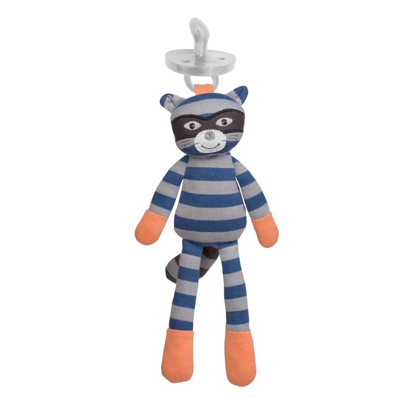 Robbie Raccoon - Pacifier Buddy - USE for POS - Tiny Tots Boutique