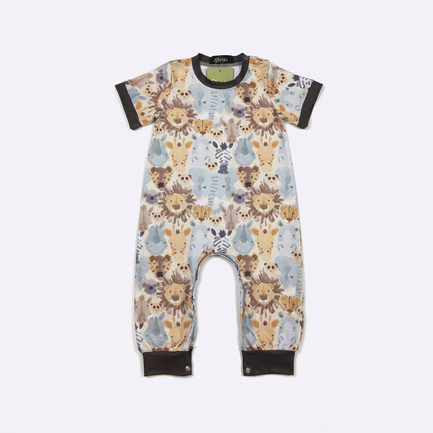 Safari Boy Romper - Tiny Tots Boutique