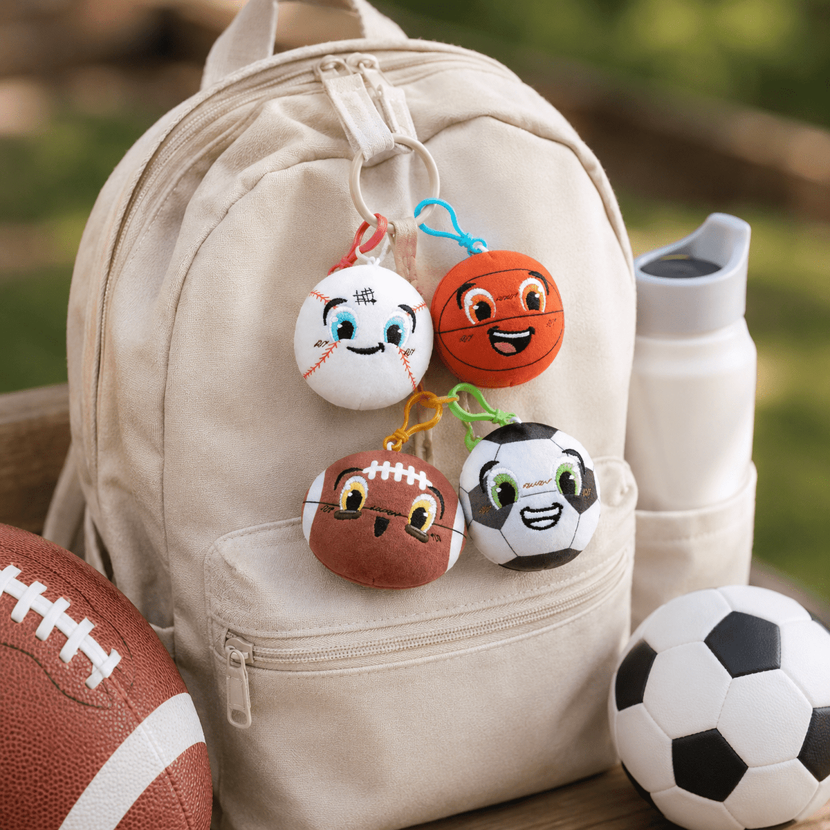 Scented Sports Backpack Plush Keychains - Tiny Tots Boutique