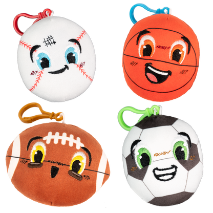 Scented Sports Backpack Plush Keychains - Tiny Tots Boutique