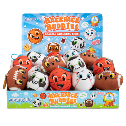 Scented Sports Backpack Plush Keychains - Tiny Tots Boutique