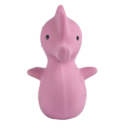 Seahorse Natural Organic Rubber Rattle, Teether & Bath Toy - Tiny Tots Boutique