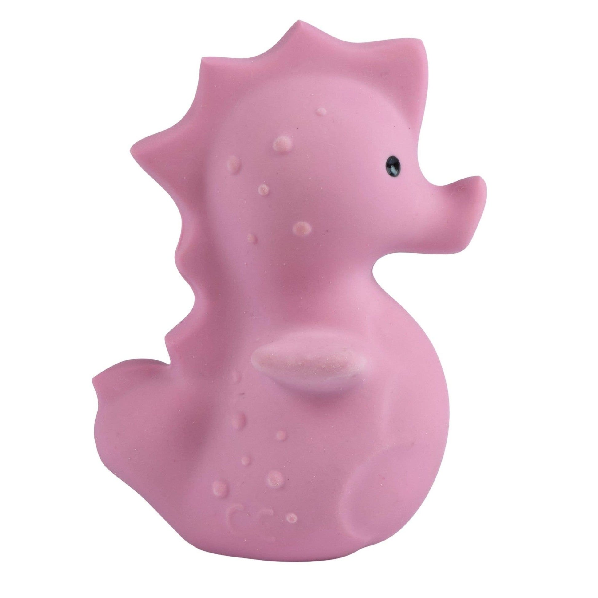 Seahorse Natural Organic Rubber Rattle, Teether & Bath Toy - Tiny Tots Boutique