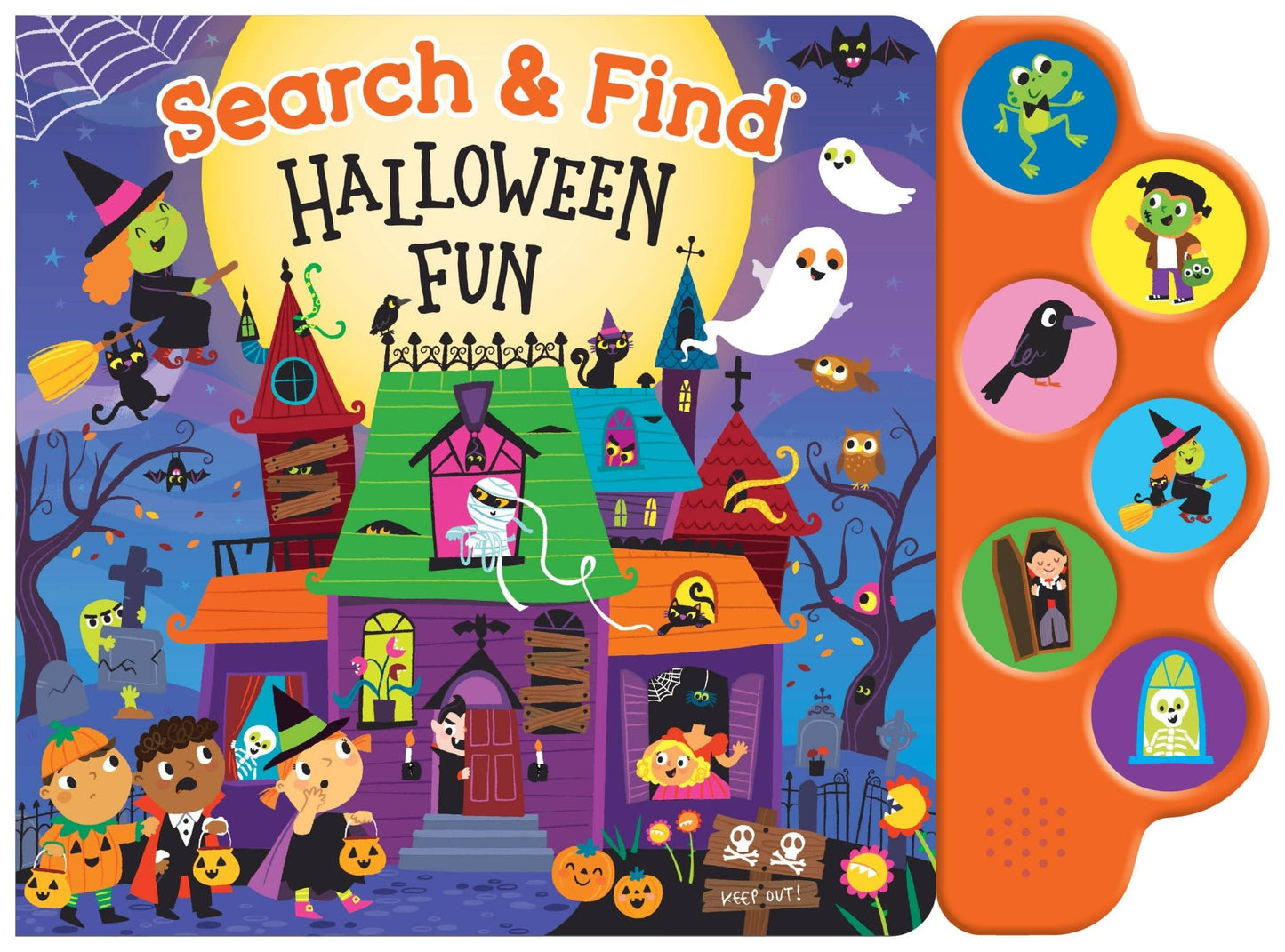 Search & Find Halloween Fun (6 - Button Sound Book) - Tiny Tots Boutique