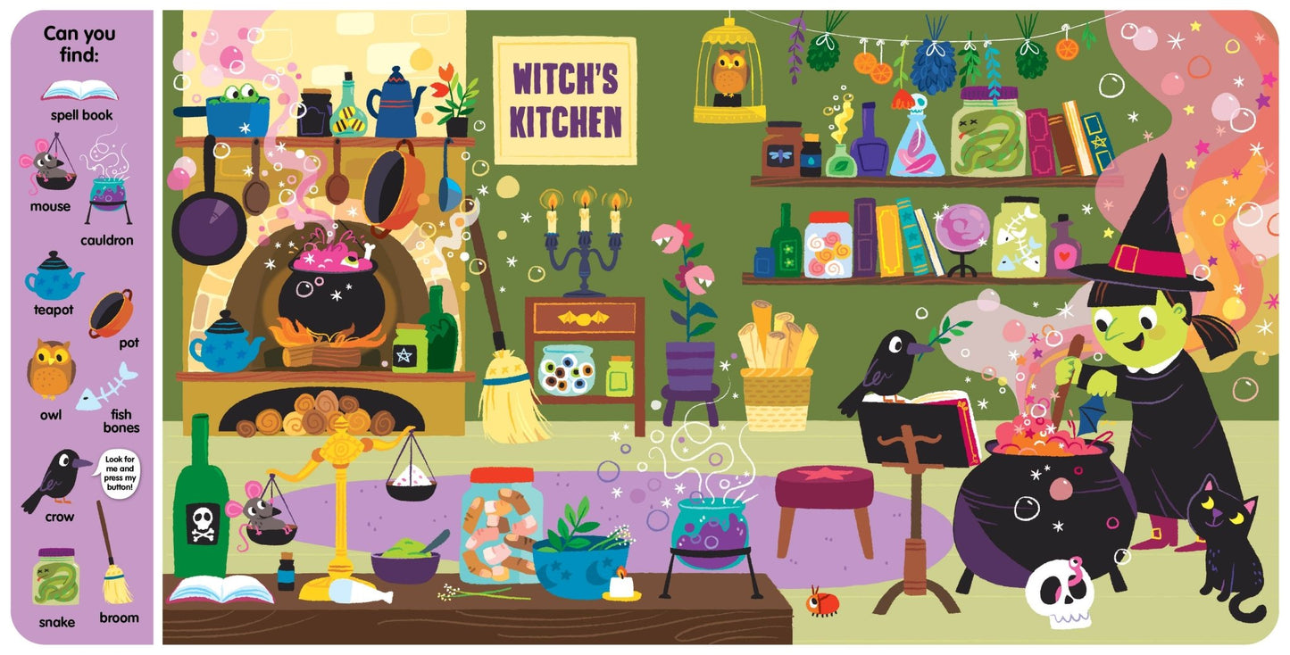 Search & Find Halloween Fun (6 - Button Sound Book) - Tiny Tots Boutique