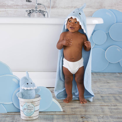 Shark 4 Piece Bath Baby Gift Set (Personalization available) - Tiny Tots Boutique