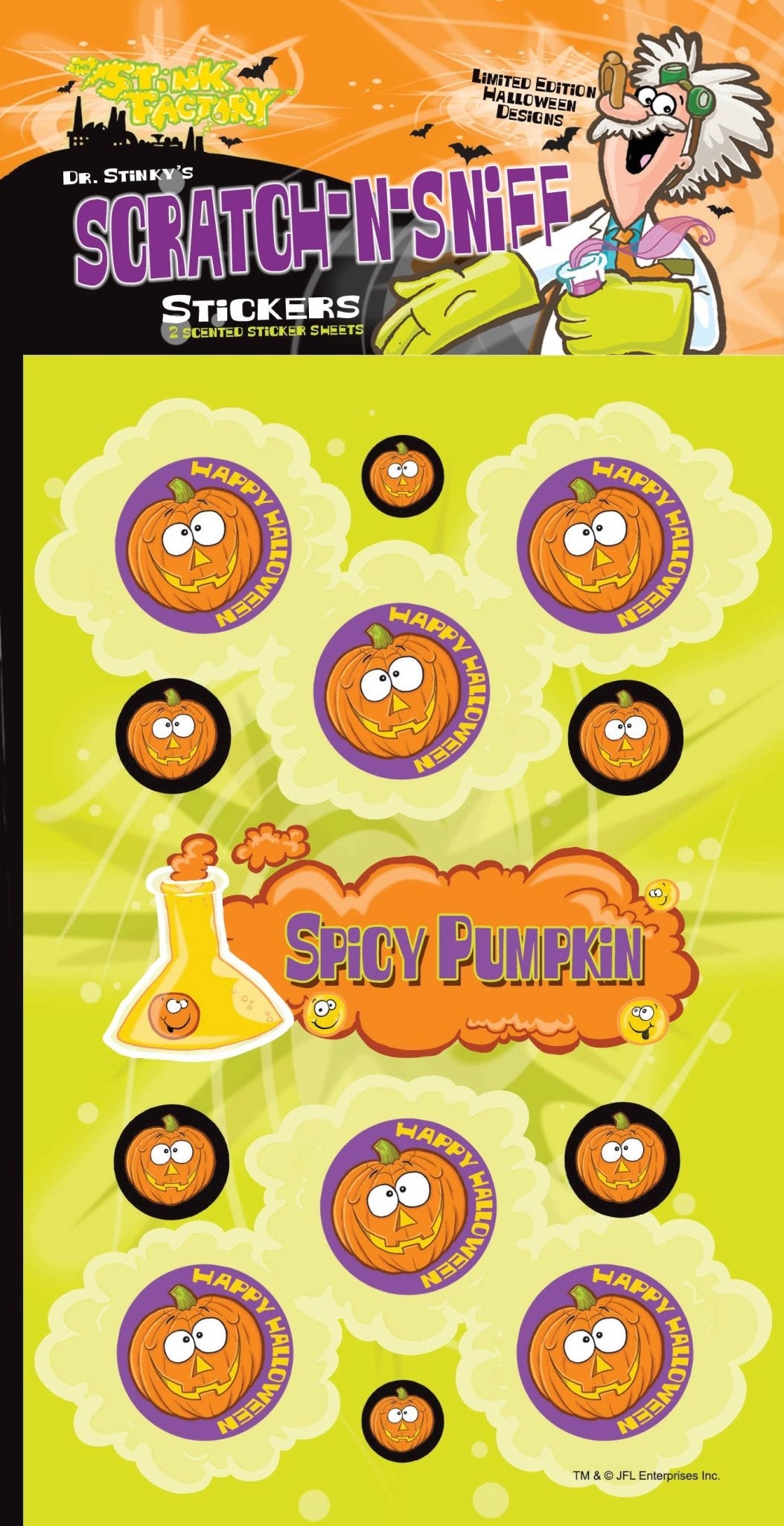 Spicy Pumpkin Scratch-N Sniff Sticker - Tiny Tots Boutique