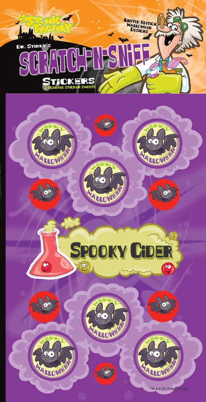 Spooky Cider Scratch-N Sniff Sticker - Tiny Tots Boutique