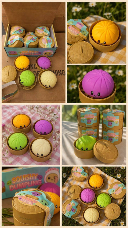 Squishy Dumpling Stress Relief Toy (Jumbo Size) - Tiny Tots Boutique