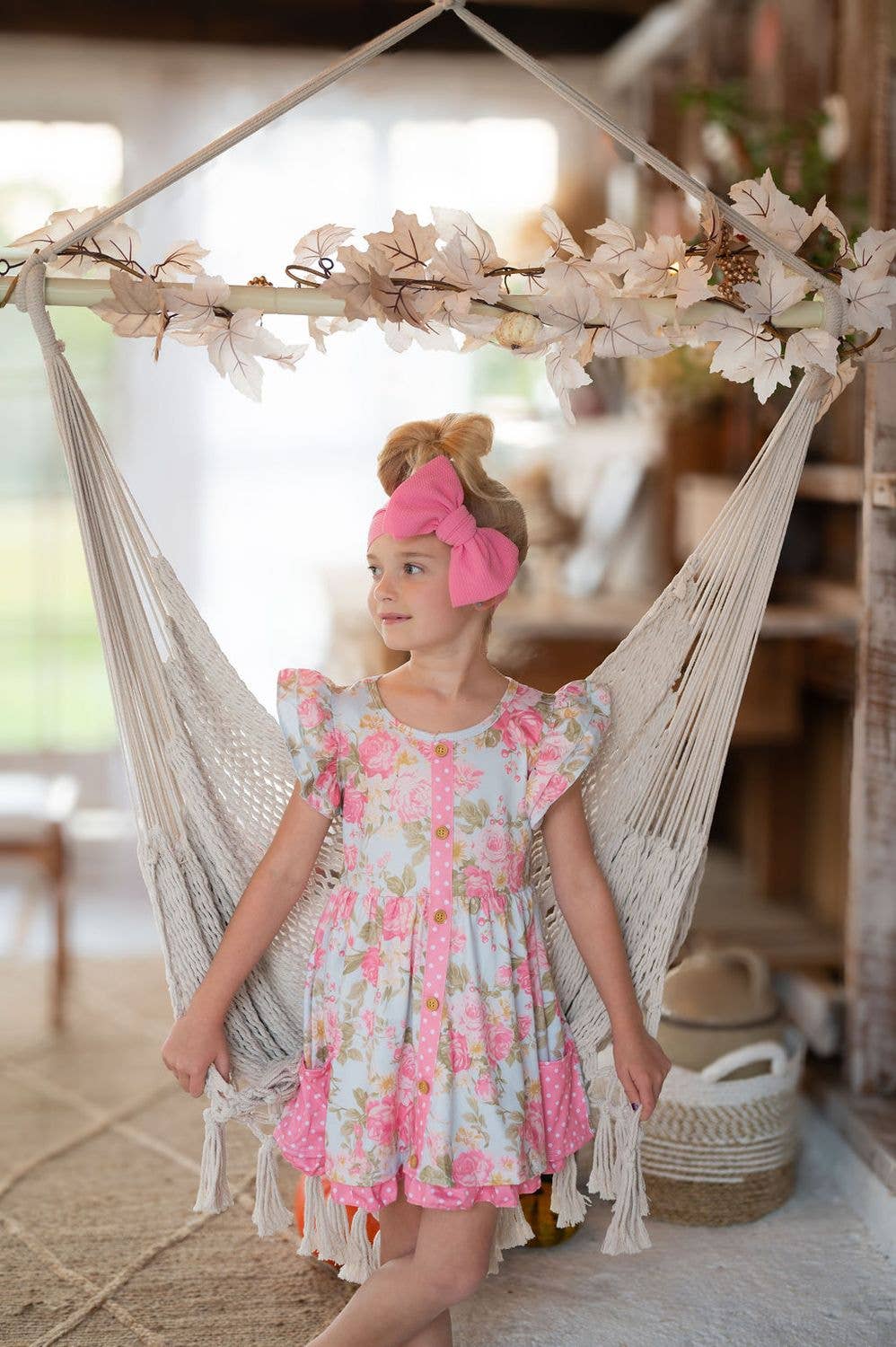 SS Antique Rose Girls Dress - Tiny Tots Boutique