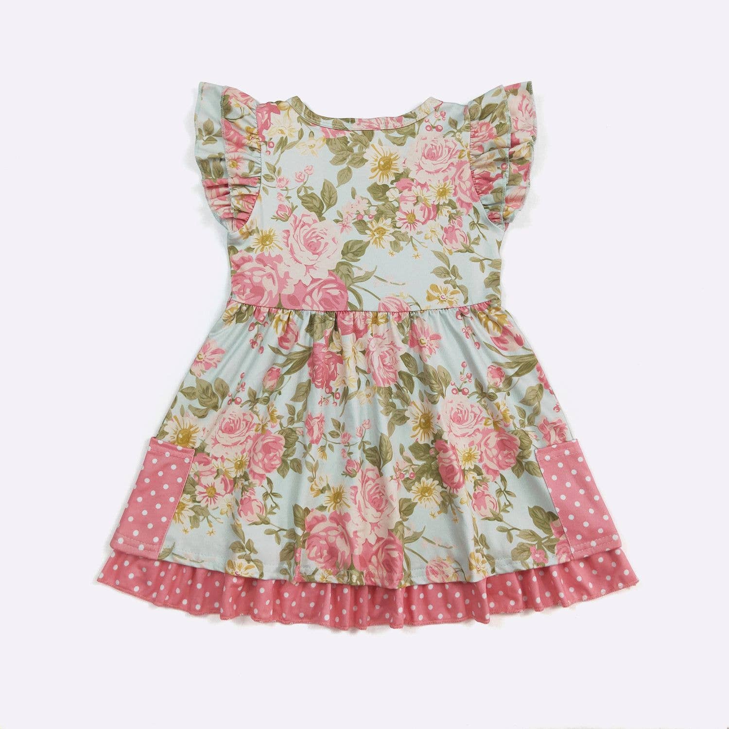 SS Antique Rose Girls Dress - Tiny Tots Boutique