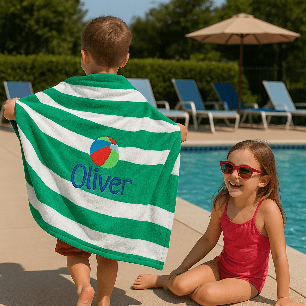 Striped beach towel - Tiny Tots Boutique