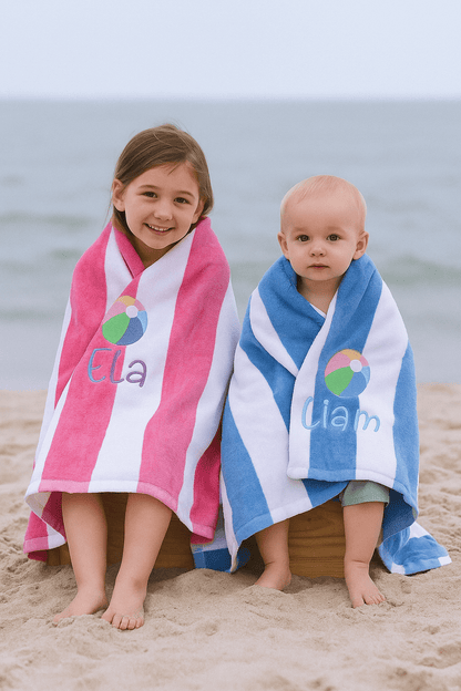 Striped beach towel - Tiny Tots Boutique