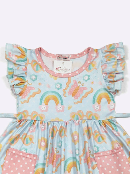 Summer Sky Girls Dress - Tiny Tots Boutique