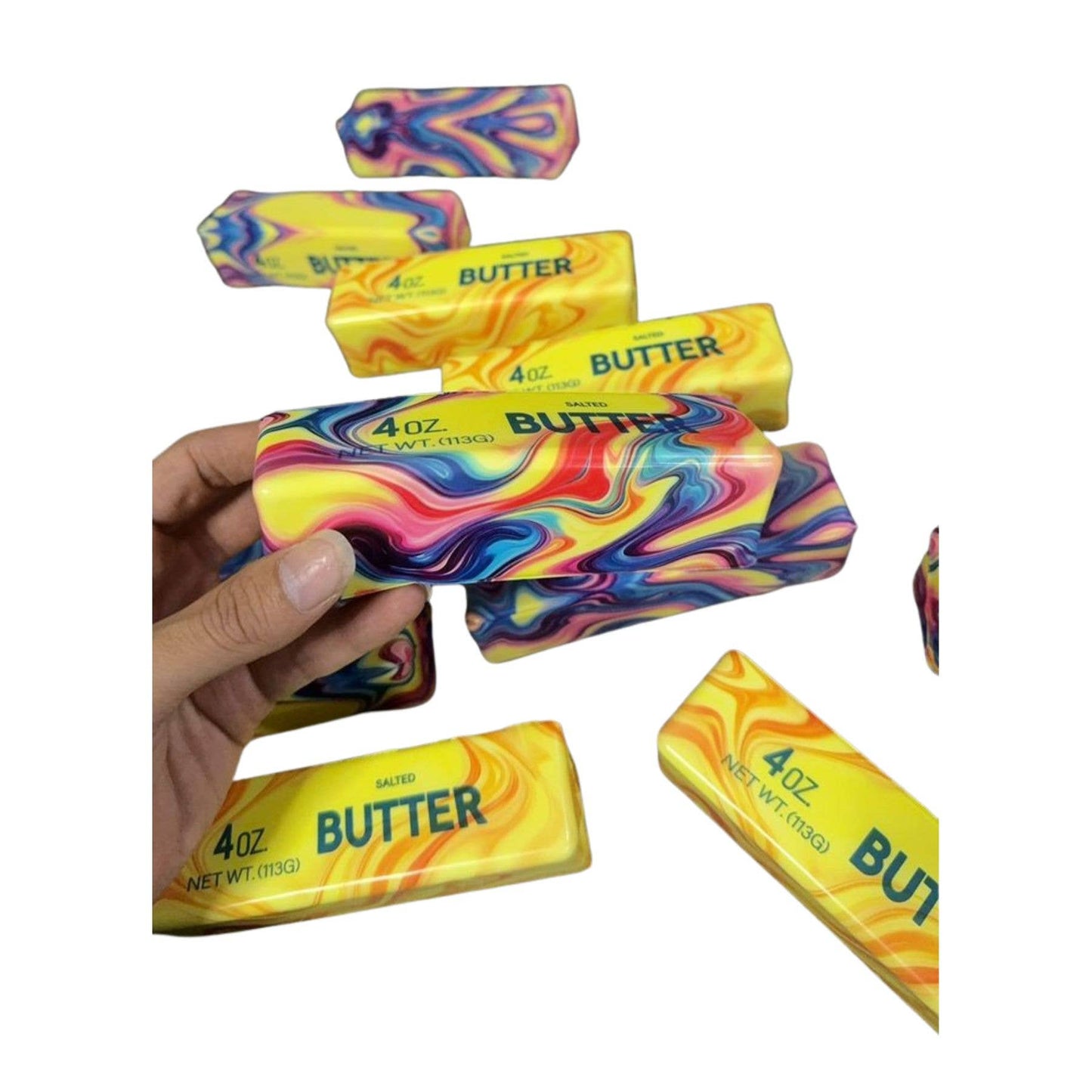 Tie Dye Butter Squishy – Viral “Looks Like Butter” Stress - Tiny Tots Boutique