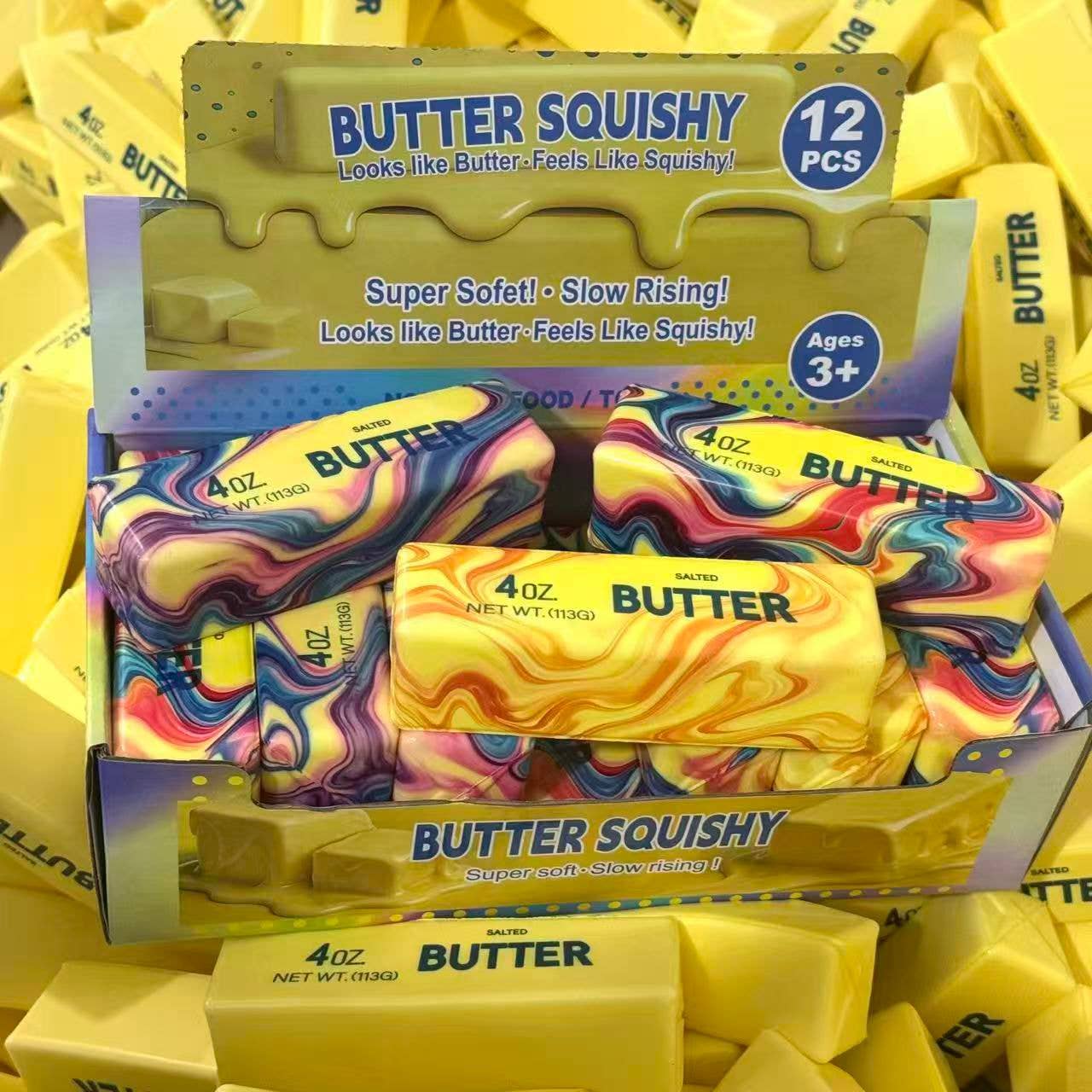 Tie Dye Butter Squishy – Viral “Looks Like Butter” Stress - Tiny Tots Boutique