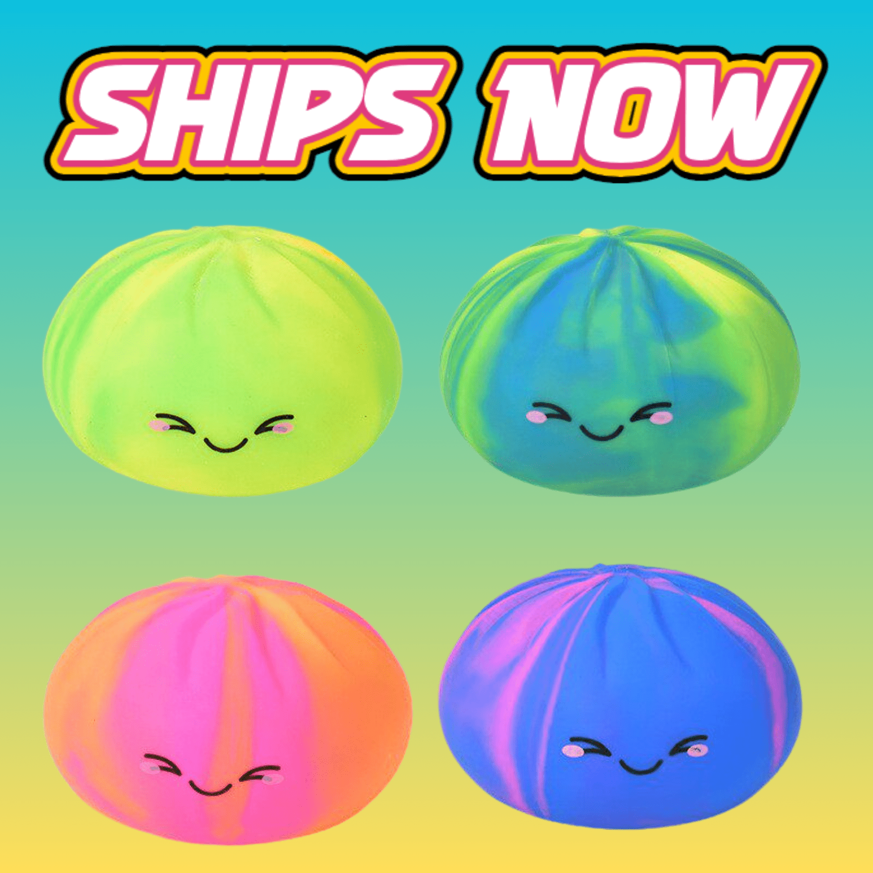 Tie - Dye Dumpling Squishies – Viral Stress Relief Toys - Tiny Tots Boutique