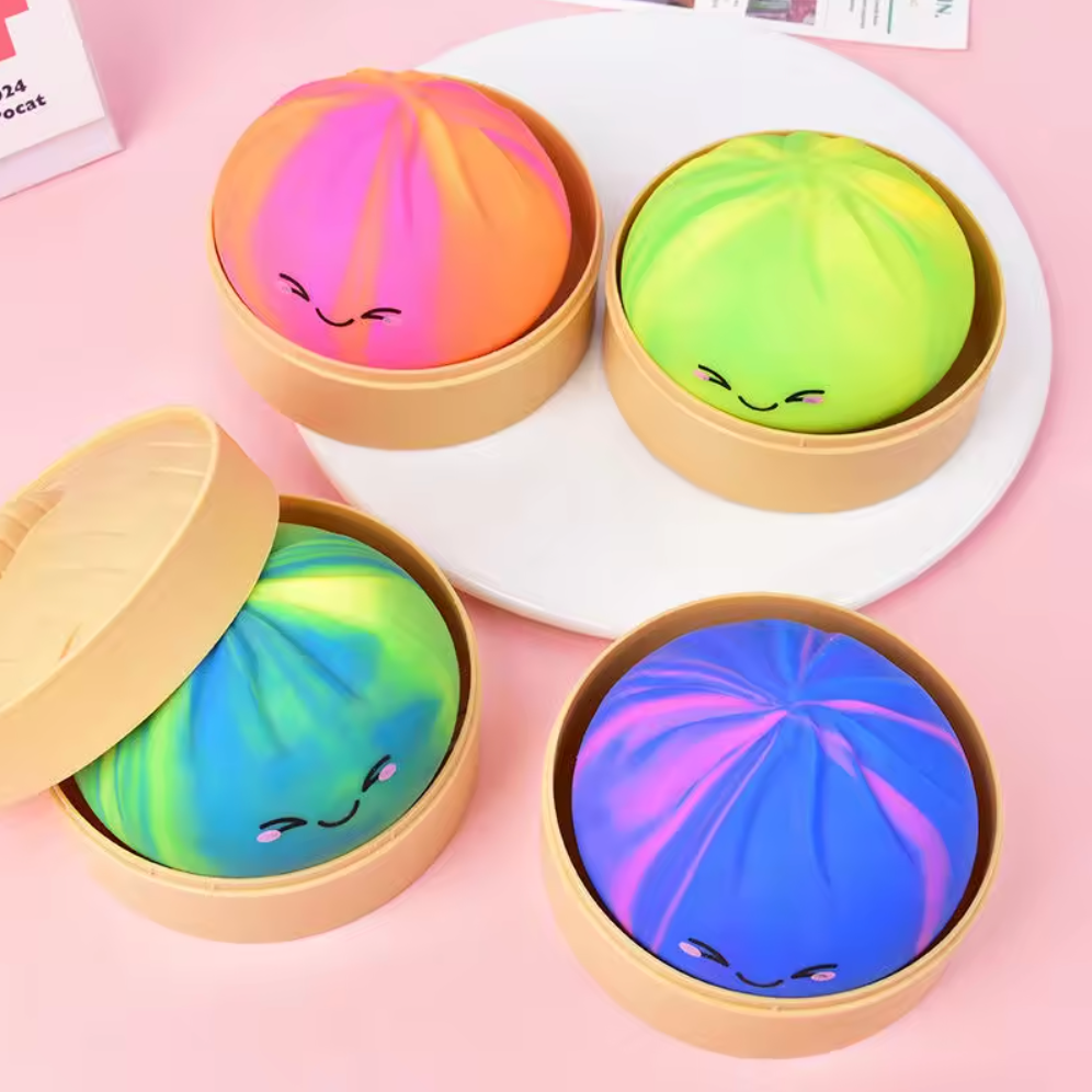 Tie - Dye Dumpling Squishies – Viral Stress Relief Toys - Tiny Tots Boutique