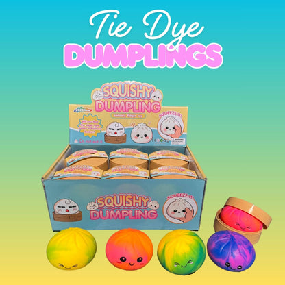 Tie - Dye Dumpling Squishies – Viral Stress Relief Toys - Tiny Tots Boutique