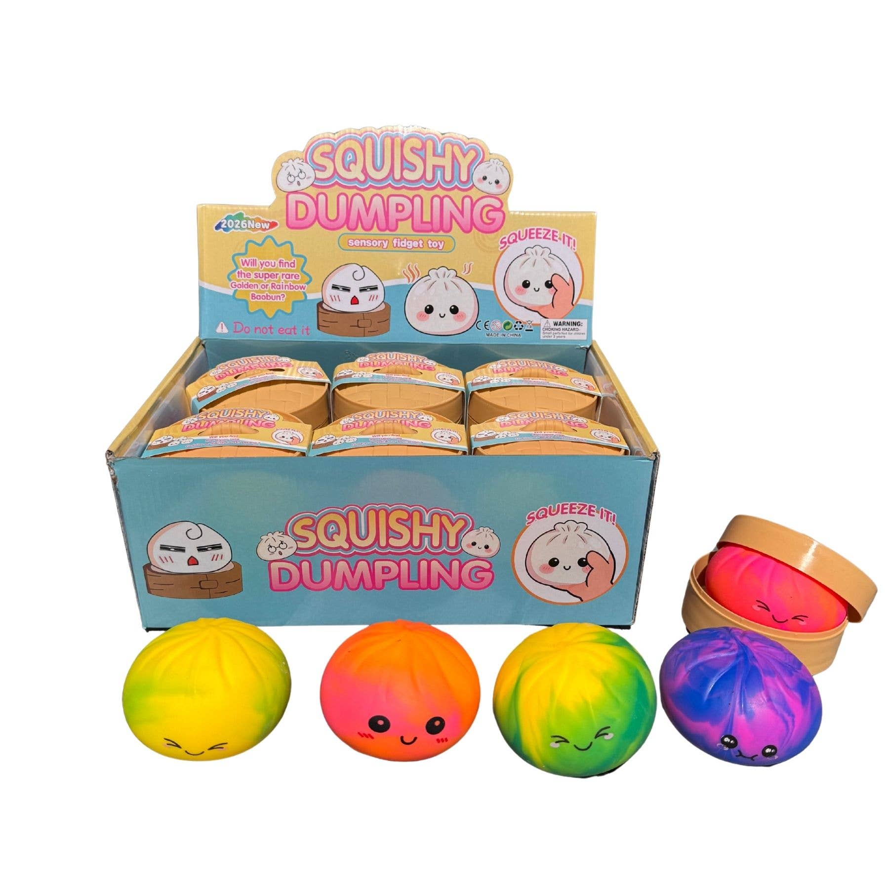 Tie - Dye Dumpling Squishies – Viral Stress Relief Toys - Tiny Tots Boutique
