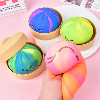 Tie - Dye Dumpling Squishies – Viral Stress Relief Toys - Tiny Tots Boutique