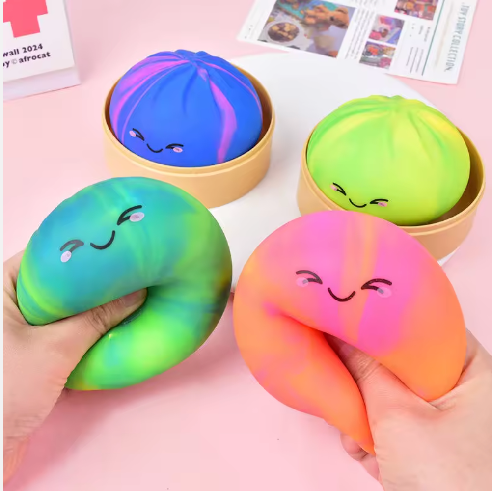 Tie - Dye Dumpling Squishies – Viral Stress Relief Toys - Tiny Tots Boutique