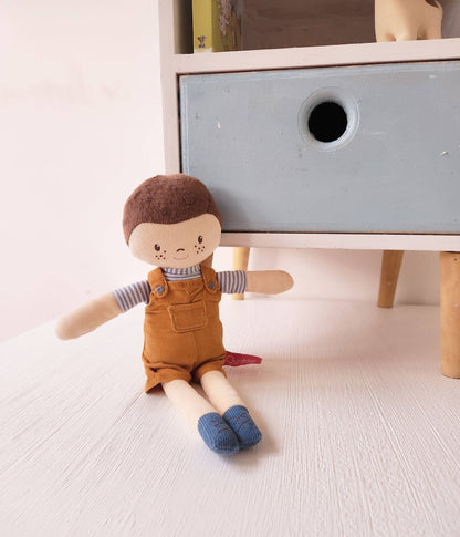 Tim with Yellow Dungarees - Tiny Tots Boutique