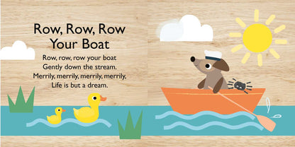 Touch and Trace Nursery Rhymes: Row, Row, Row Your Boat Bath Book & Baby Duck Gift Set by Editors of Silver Dolphin Books - Tiny Tots Boutique