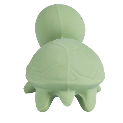 Turtle Natural Organic Rubber Teether, Rattle & Bath Toy - Tiny Tots Boutique