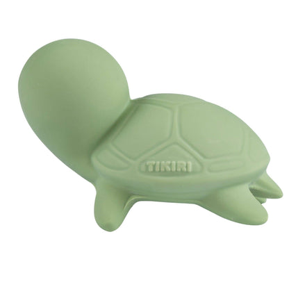 Turtle Natural Organic Rubber Teether, Rattle & Bath Toy - Tiny Tots Boutique