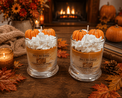 Vanilla Pumpkin Marshmallow Candle. 13 oz. Dessert Candle - Tiny Tots Boutique