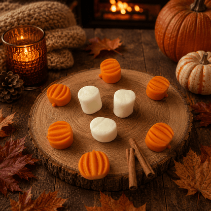 Vanilla Pumpkin Marshmallow Wax Melts. 4.65 oz. Soy Wax Melt - Tiny Tots Boutique
