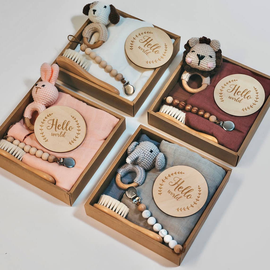 Welcome Baby Gift Box - Charming 6 - Piece Set for Newborns - Tiny Tots Boutique