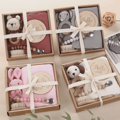 Welcome Baby Gift Box - Charming 6 - Piece Set for Newborns - Tiny Tots Boutique