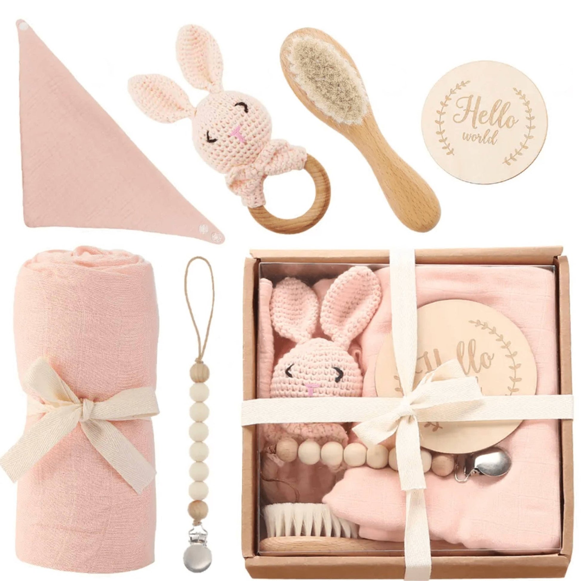 Welcome Baby Gift Box - Charming 6 - Piece Set for Newborns - Tiny Tots Boutique