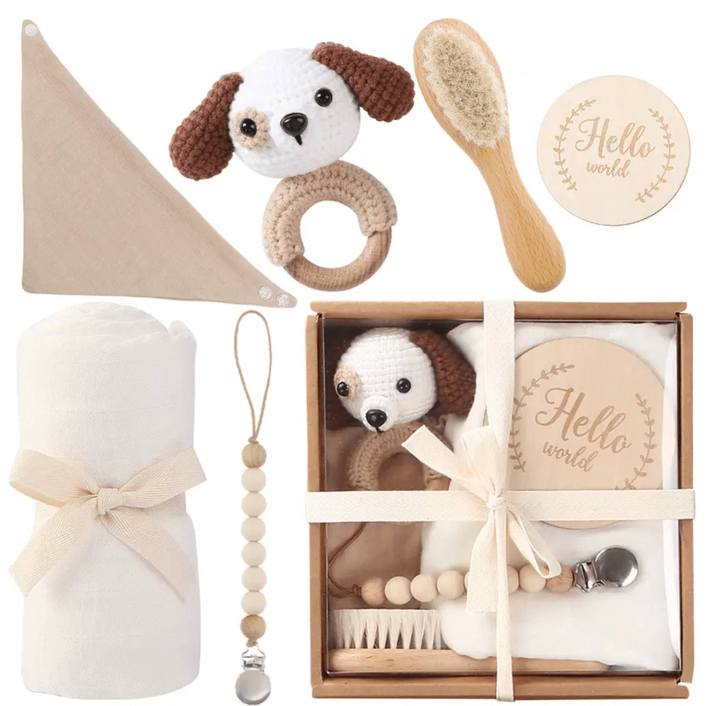 Welcome Baby Gift Box - Charming 6 - Piece Set for Newborns - Tiny Tots Boutique
