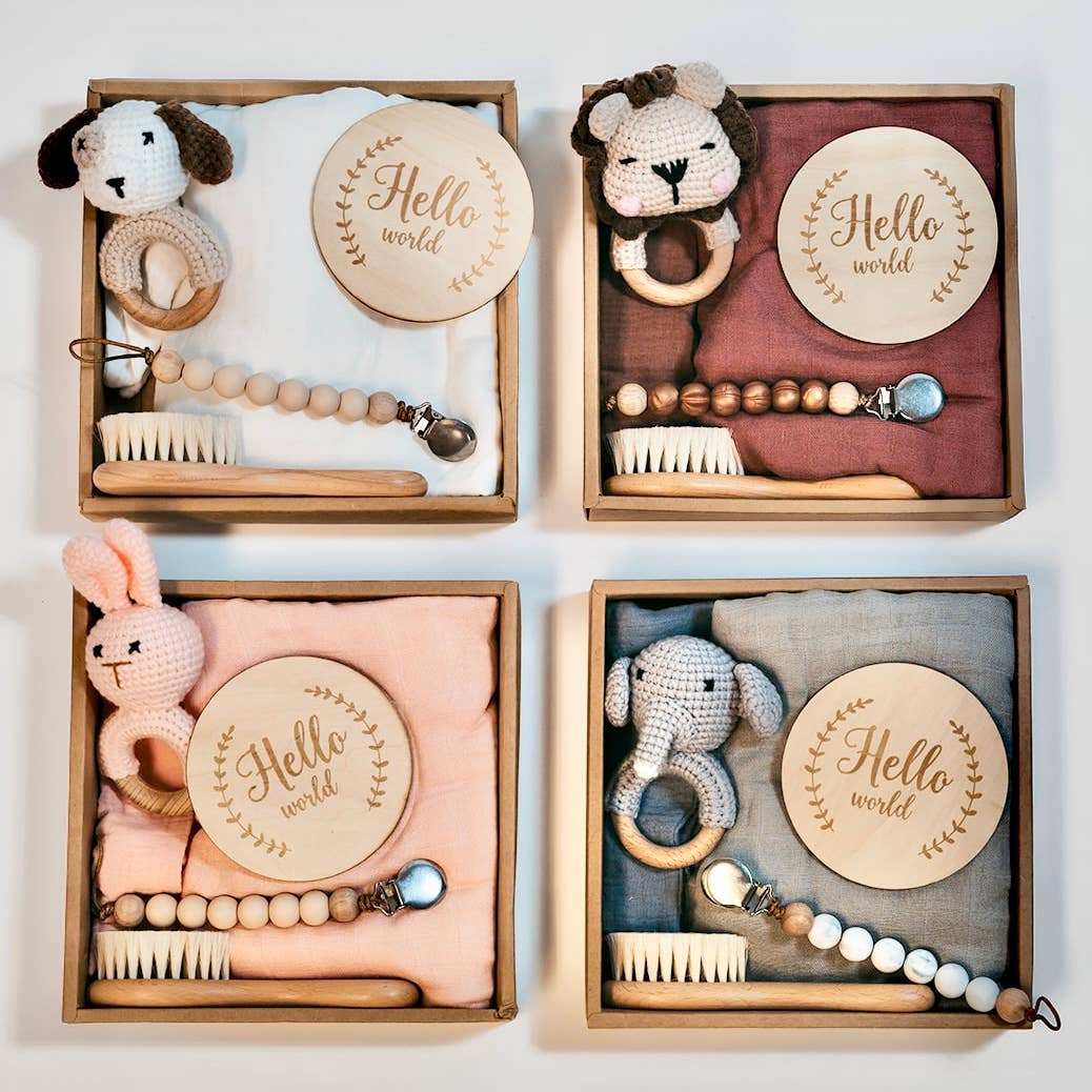 Welcome Baby Gift Box - Charming 6 - Piece Set for Newborns - Tiny Tots Boutique