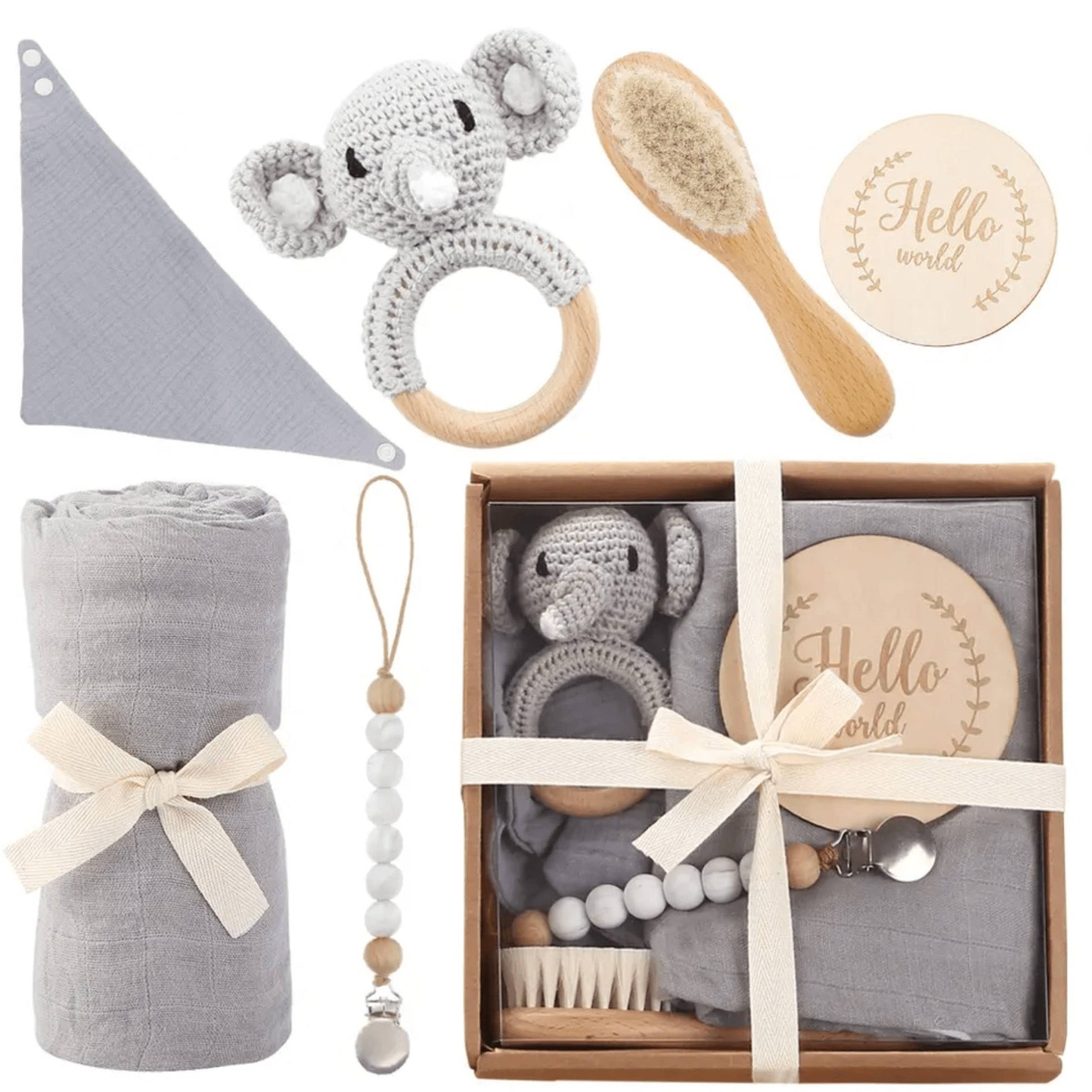 Welcome Baby Gift Box - Charming 6 - Piece Set for Newborns - Tiny Tots Boutique