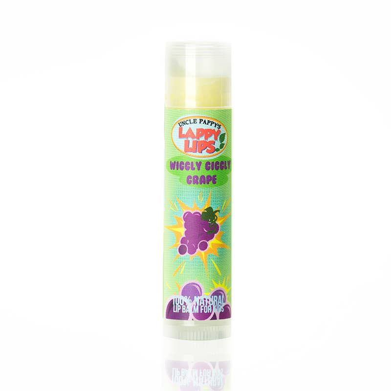 Wiggly Giggly Grape - Lappy Lips - Kids lip Balm - Tiny Tots Boutique