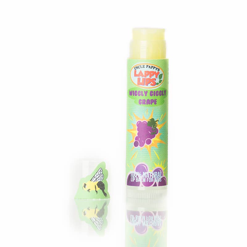 Wiggly Giggly Grape - Lappy Lips - Kids lip Balm - Tiny Tots Boutique
