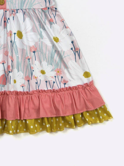 Wild Daisy Girls Dress - Tiny Tots Boutique