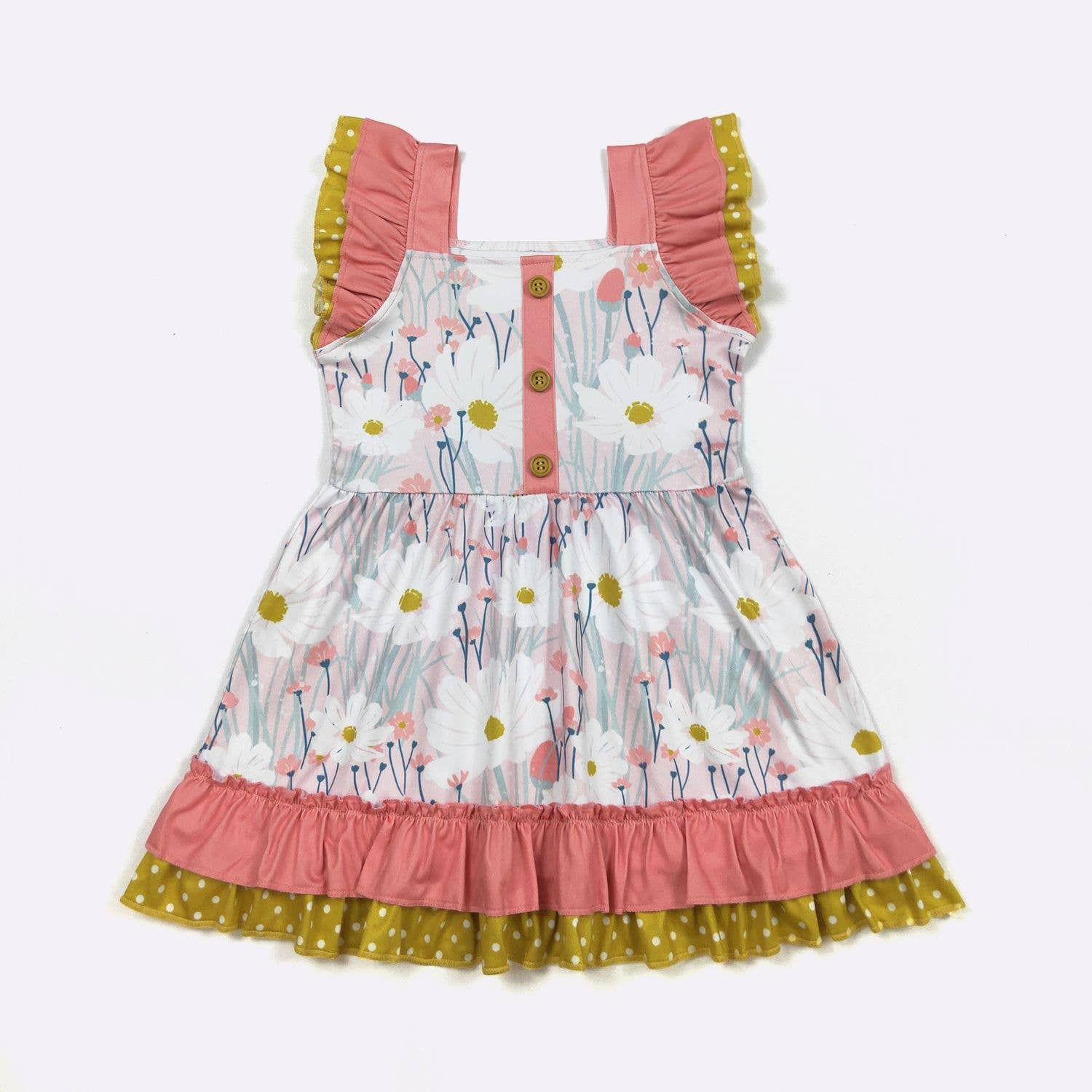 Wild Daisy Girls Dress - Tiny Tots Boutique