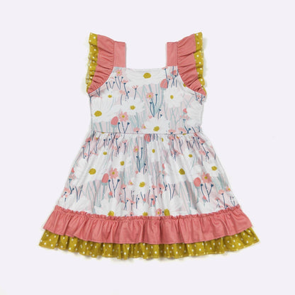 Wild Daisy Girls Dress - Tiny Tots Boutique