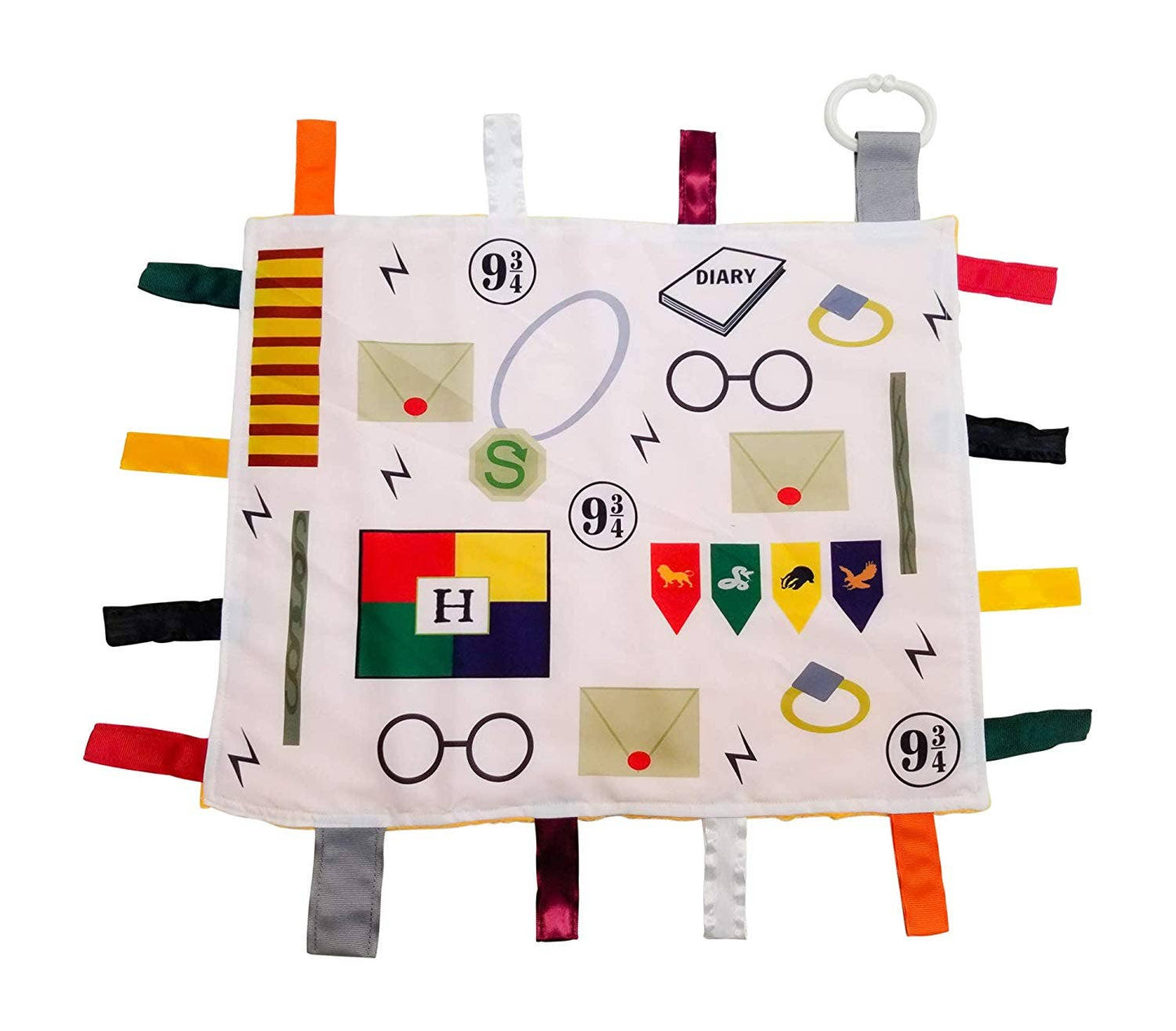 Wizard Taggy Comfort Blanket Learning Lovey 14" x 18" - Tiny Tots Boutique