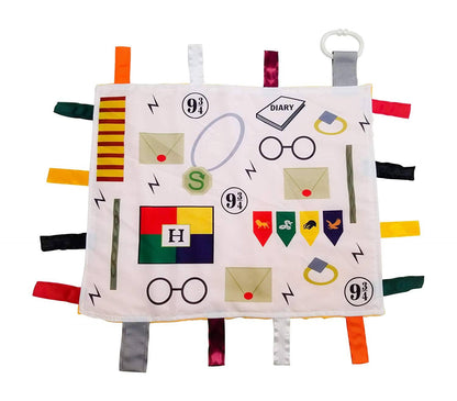 Wizard Taggy Comfort Blanket Learning Lovey 14" x 18" - Tiny Tots Boutique