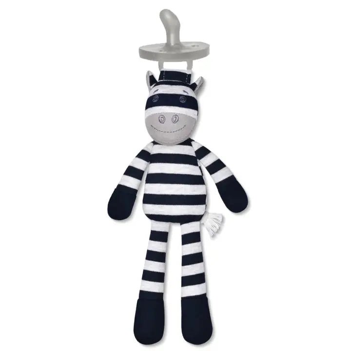 Ziggy Zebra - Pacifier Buddy - Tiny Tots Boutique